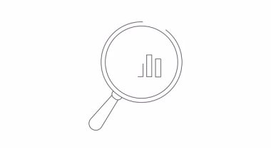 Büyüteçle bakılan bir ev, pazar analizini öneriyor.