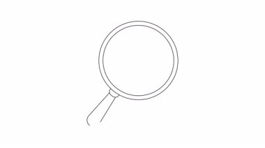 Büyüteç bir kalbi çerçeveler aşağı doğru inen bir çubuk grafiği ve aşağı bakan bir oku