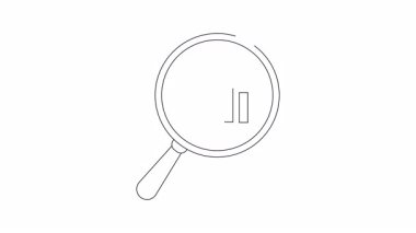 Büyüteç, asma kilidi ve azalan oku olan bir grafiğe odaklanır.