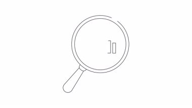 Aşağı doğru çizelge dosyası gösteren büyüteç