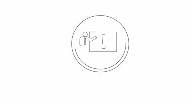 Büyüteç çerçevesi, beyaz tahtayı gösteren kişinin ünlem işareti göstermesini sağlar.