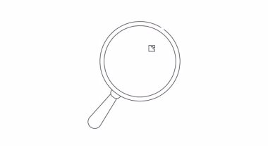 Bir büyüteç, dört parçalı bulmacaya doğru yükselen bir kişiye odaklanır