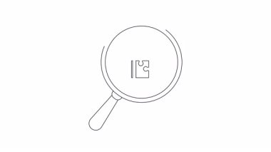 Bir büyüteç, 2x2 yapbozun yanındaki ok ile yukarı bakan bir grafiğe odaklanır.