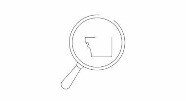 Bir para çantası ve bir ev büyüteçle görülür.