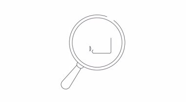 Büyüteç, siyah çizgili bir vites simgesinin yanında bir ev simgesini gösteriyor.