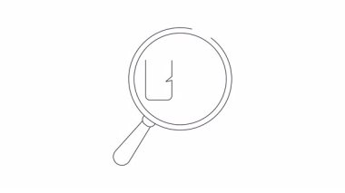 Bir büyüteç, konuşma balonunda bulmaca grafiği olan bir telefona odaklanır