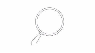 Su damlası konuşma baloncuğu olan bir telefona odaklanmış bir büyüteç çizimi