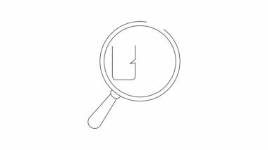 İçinde iş adamı simgesi olan bir telefon konuşma balonuna odaklanan büyüteç.