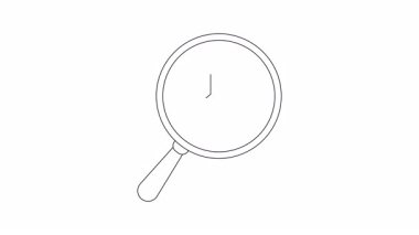 Ana hatları açık asma kilitli sohbet baloncuğu olan akıllı telefon büyüteç içinde.