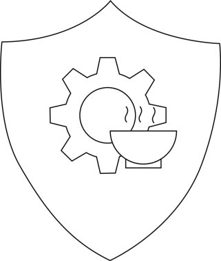 Kürenin etrafında çarklı kalkan, içerideki platformda buharlı kase.