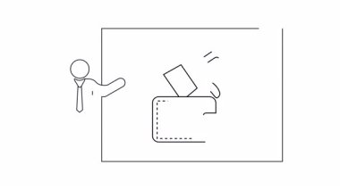 Cüzdana uzanan bir eli gösteren bir sunum slaytı, finansal kavramları sembolize ediyor. İş, finans ve ekonomik tartışmalar için ideal.