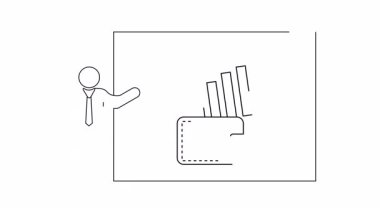 Cüzdan büyümesini ve iş başarısını gösteren finansal bir sunum. Finansal planlama, yatırım stratejileri ve ekonomik ilerleme için ideal.