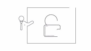 Bir ekranda cüzdanın içindeki maddi riski simgeleyen bombayı gösteren bir resim çizgisi..