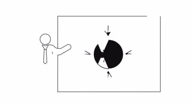 Altın, iş stratejisi ve finansal büyüme üzerine sunum, sunucu ve görsel yardımlarla kavramları gösteren.