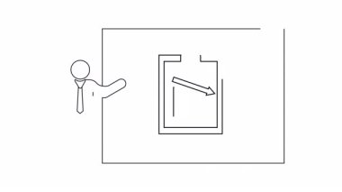 Satışların azaldığını gösteren bir sunum, iş analizi ve stratejik planlama için uygun. Zorlukları göstermek ve kurtarma stratejileri planlamak için mükemmel..