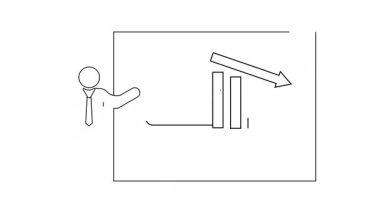Ekonomik eğilimleri ve düşüşün ardındaki iş analizlerini açıklayan bir sunumun sunumu.