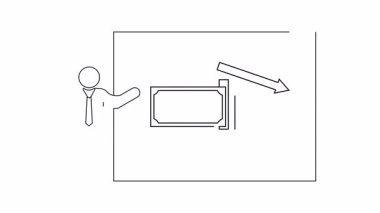 Para ve grafikle mali krizin gösterildiği bir sunum, ticari gerileme ve ekonomik zorluklara işaret ediyor. Ekonomik kavramları göstermek için mükemmel..