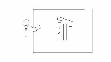 Kalp sembolü ve azalmakta olan çubuk grafiğini gösteren bir sunum, muhtemelen sağlık sorunları veya olumsuz eğilimleri gösterir.