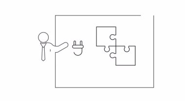 İş çözümlerinin görsel bir temsili, farklı elementlerin tam bir tablo oluşturmak için nasıl bağlandığını gösteriyor. Bir sunucu konsepti açıklar..