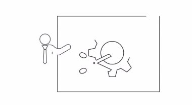 Daha iyi performans için verimsizlikleri ve aerodinamik işlemleri nasıl azaltacağını açıklayan bir sunucuyu gösteren iş sürecinin yeniden yapılandırılması..