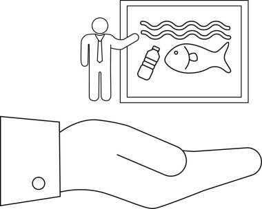 Plastik kirliliğinin deniz yaşamı üzerindeki etkisini gösteren bir sunum, çevre bilincine duyulan ihtiyacı vurguluyor..