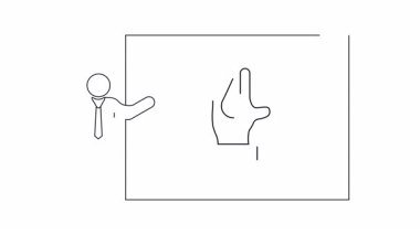 Su korunumu, eğitim materyalleri ve çevre bilinci üzerine sunumlar için ideal bir sunucu tasviri.