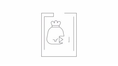 Bir dolar işareti ve e-posta ikonu olan bir para çantasının yer aldığı mali rapor, mali iletişimi sembolize ediyor ve.