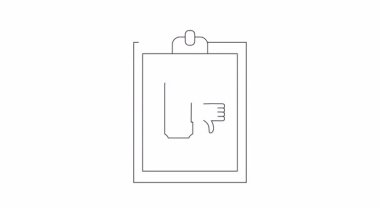 Finansal bir raporun reddedildiğini gösteren basit bir çizgi sanat animasyonu. Açıklayıcı videolar, sunumlar ve eğitim içeriği için uygundur.