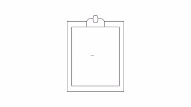 Bu animasyon, ekonomik kriz, kayıp ve mali zorlukları sembolize eden olumsuz bir mali raporu gösteriyor. Ticari başarısızlık ve piyasa düşüşleri için ideal.