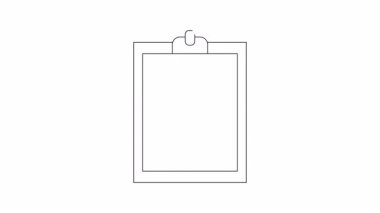 Dijital dosya yönetimini sembolize eden bir bilgisayar simgesiyle basit bir pano animasyonu. Sunumlar veya eğitim içeriği için ideal.