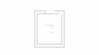 Bu animasyon, içinde cüzdan ve açık kilit simgesi olan bir pano gösteriyor. İş, finans ve güvenlikle ilgili projeler için uygundur..