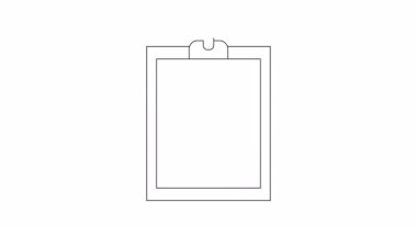 Bir dolar işaretli para çantasının basit bir çizgisi çizimi ve bir panoda açık asma kilit, finansal özgürlüğü sembolize ediyor..