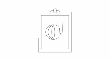 Küre ve ünlem işaretli basit bir pano animasyonu küresel bir uyarıyı ya da uyarıyı simgeliyor..