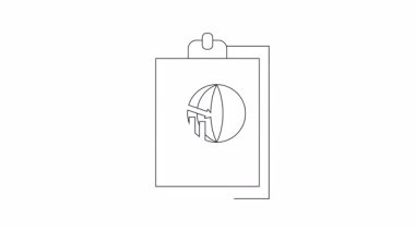 Bu animasyon küresel ekonomik krizi sembolize eden bir grafiği ve küreyi gösteren bir pano gösteriyor. Finansal haber veya ekonomik analiz için uygun.