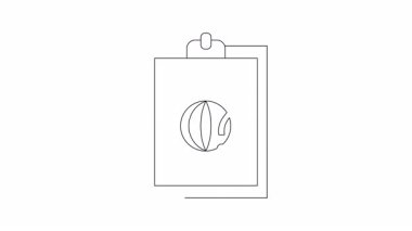 Küresel sorunları veya belirsizlikleri sembolize eden, panosunda soru işareti olan bir küre. Canlandırılmış konsept.