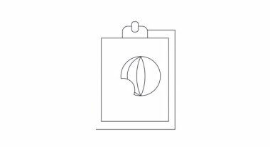 Küresel bir raporun canlandırılmış simgesi, dünya verileri ve istatistikleri üzerine sunumlar için mükemmel. Basit, temiz ve görsel olarak çekici..