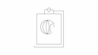 Küresel stratejiyi ve planlamayı sembolize eden, bir satranç şövalyesi ve küreyi basit bir çizim tahtası üzerine çizmek.