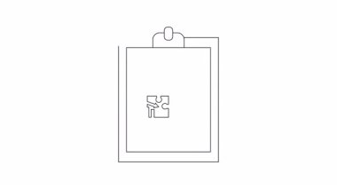 İçinde bulmaca parçaları ve grafik olan bir pano. İş stratejisini, planlamayı ve problem çözmeyi sembolize ediyor. Sunumlar ve raporlar için ideal.