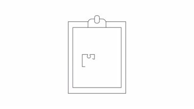 Yapboz parçaları olan bir panonun basit bir tasviri ve çeşitli yaratıcı projeler için uygun bir düşüş..