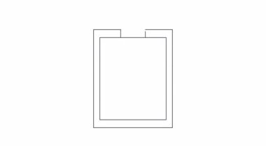 Saat ve teçhizatlı animasyon panosu simgesi, zaman yönetimi ve verimliliği simgeliyor. İş, verimlilik ve proje yönetim temaları için mükemmel.