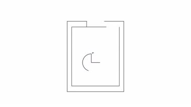 Bir dişli ve pasta grafiğini gösteren, ayarları ve veri analizini sembolize eden bir panonun canlandırılmış simgesi.