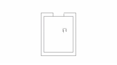 Konuşma balonunda bir telefon ve insan simgesinin bulunduğu bir panonun basit bir çizimi, teknoloji ve iletişimi temsil ediyor..