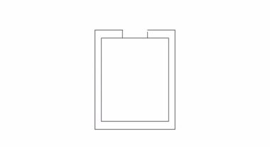 Akıllı telefon ve dizin simgesiyle veri transferini veya mobil dosya yönetimini temsil eden canlandırılmış pano. Teknoloji, iş ve eğitim projelerine uygundur.