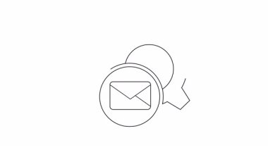 Basit bir vites çizimi, büyüteç ve zarf, e-posta otomasyonu ve sistem ayarlarını simgeliyor..