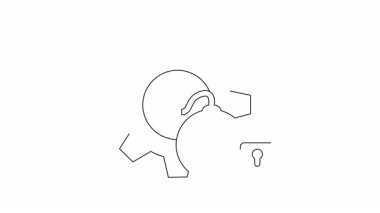 Siber güvenlik savunmasızlığını ve sistem güvenliğine yönelik potansiyel tehditleri temsil eden, bomba ve kilit ikonu..