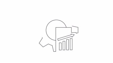 Grafikli animasyon vites simgesi, iş performansını ve ilerlemeyi sembolize ediyor. Sunumlar ve raporlar için mükemmel.