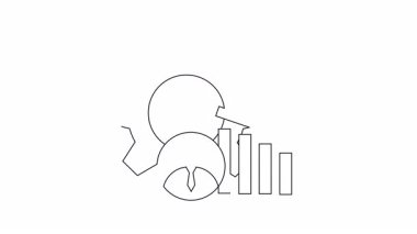 Animasyon simgesi performansı azalıyor. İş, teknoloji ve yönetim temaları için uygun. Basit, temiz ve etkili görsel iletişim..