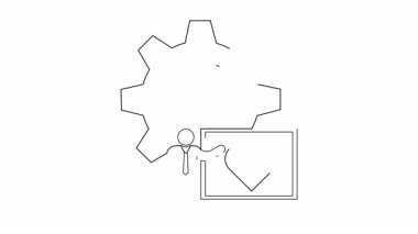 Aşk ve teknolojinin entegrasyonunu sembolize eden kalp sembollü bir iş sunumu..