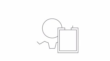 Panodaki bir dişli ve yapbozun canlandırılmış simgesi, iş çözümlerini ve problem çözmeyi sembolize ediyor. Sunumlar ve web siteleri için mükemmel.