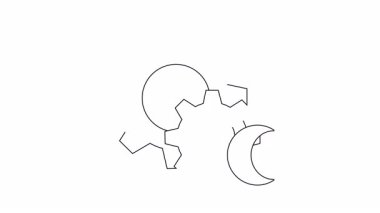 Animasyon teçhizat ve anahtar simgesi sorunsuz çalışıyor. Teknoloji, mühendislik veya bakım temalı projeler için ideal. Çok yönlü kullanım için temiz, profesyonel tasarım.